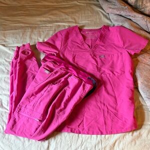 Figs Vivid Pink Medical Scrubs